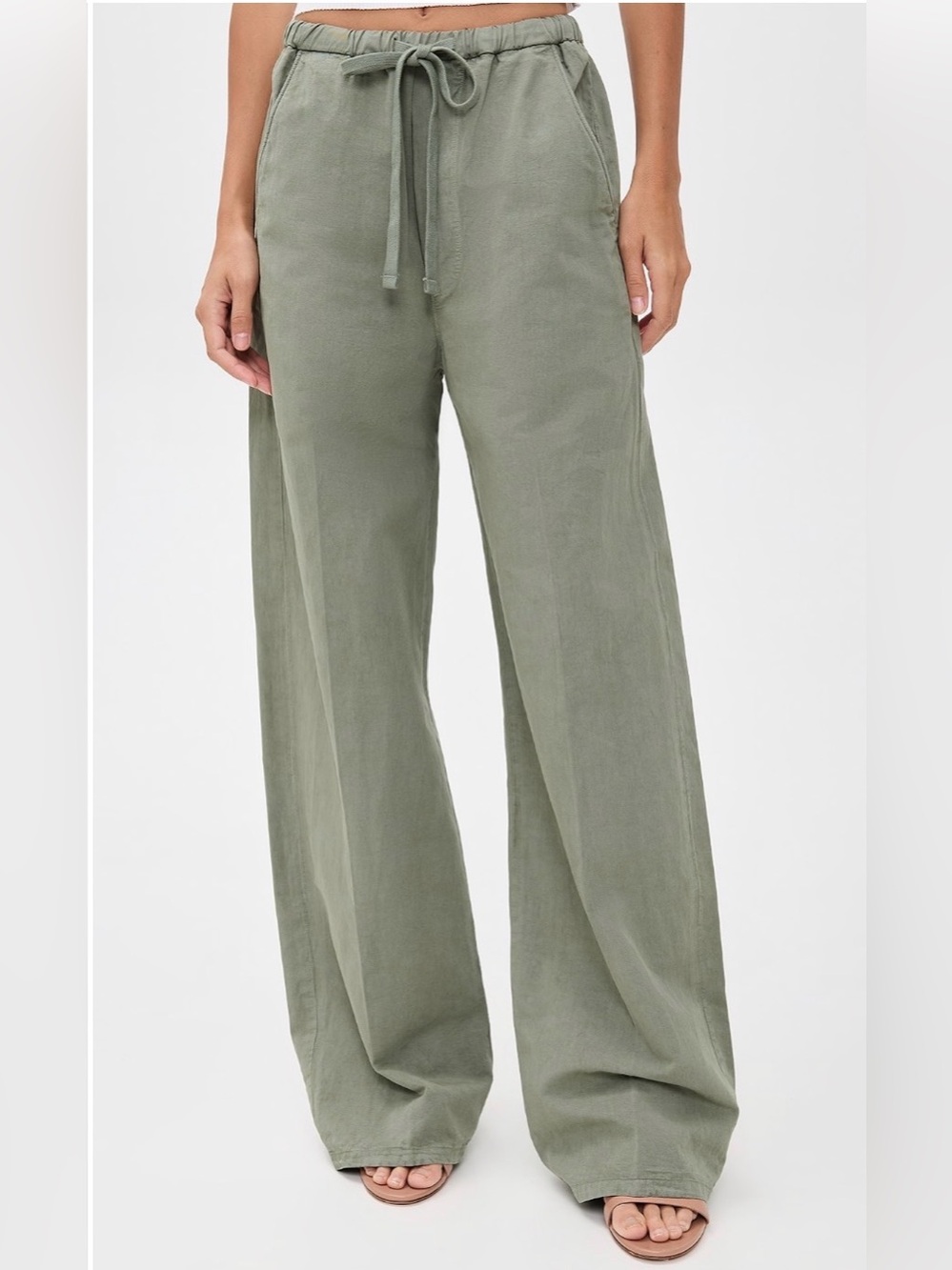 Citizens of Humanity sage green Aurora pull-on pants